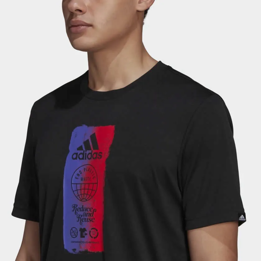 Adidas Men's Primeblue Oceans Icons Graphic Tee GL3263