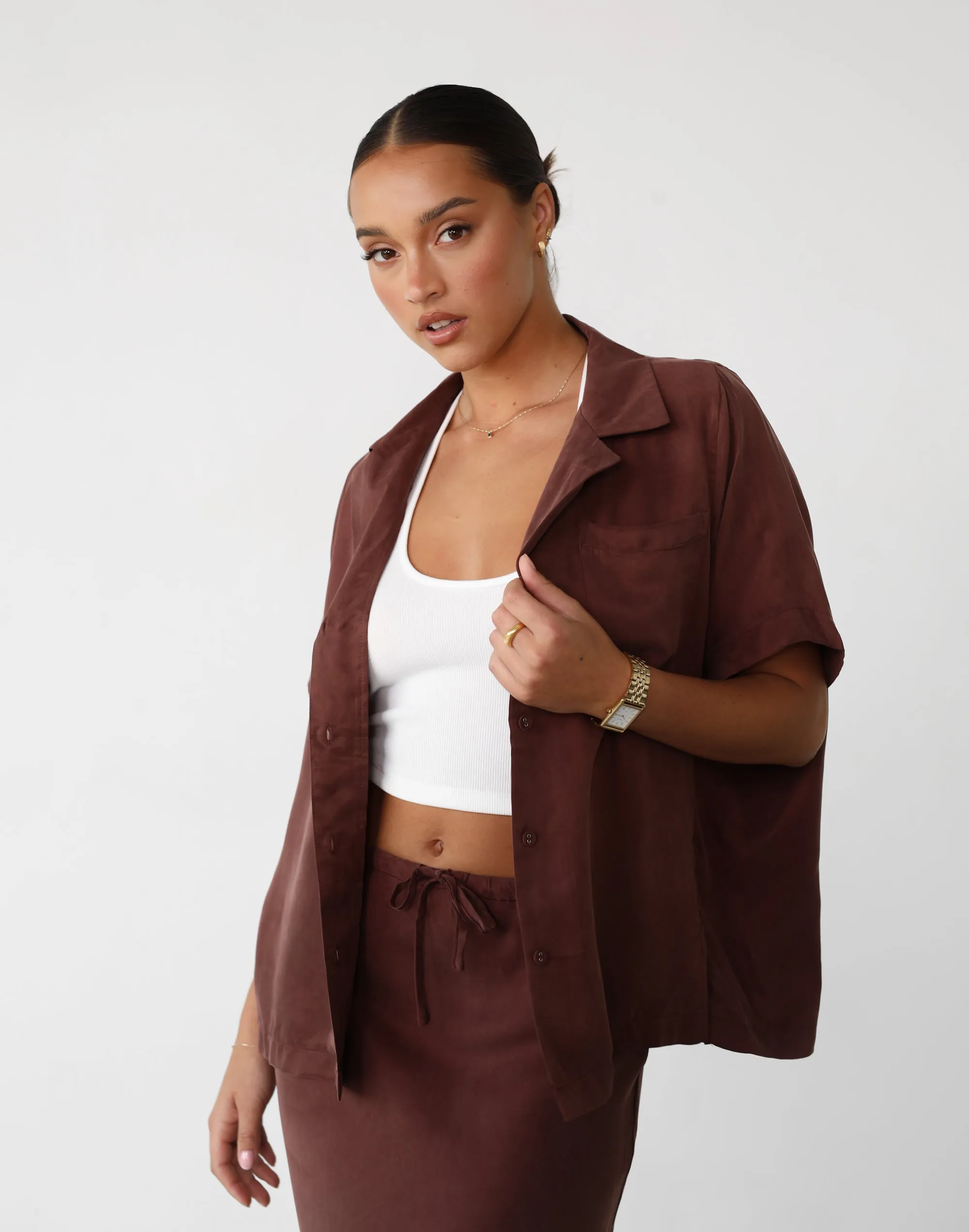 Amalie Shirt (Chestnut)