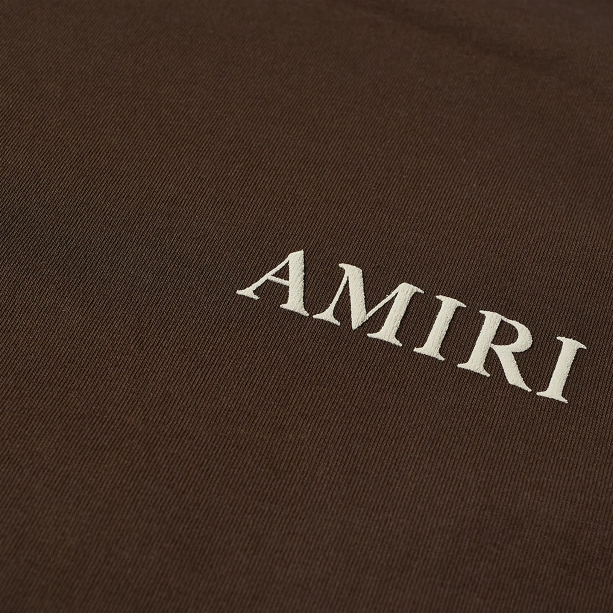 Amiri Puff Logo T Shirt Brown