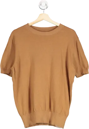 Anthology Brown Knitted T Shirt UK L