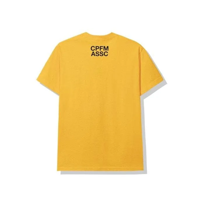 ANTI SOCIAL SOCIAL CLUB X CPFM TEE YELLOW DO NOT TOUCH