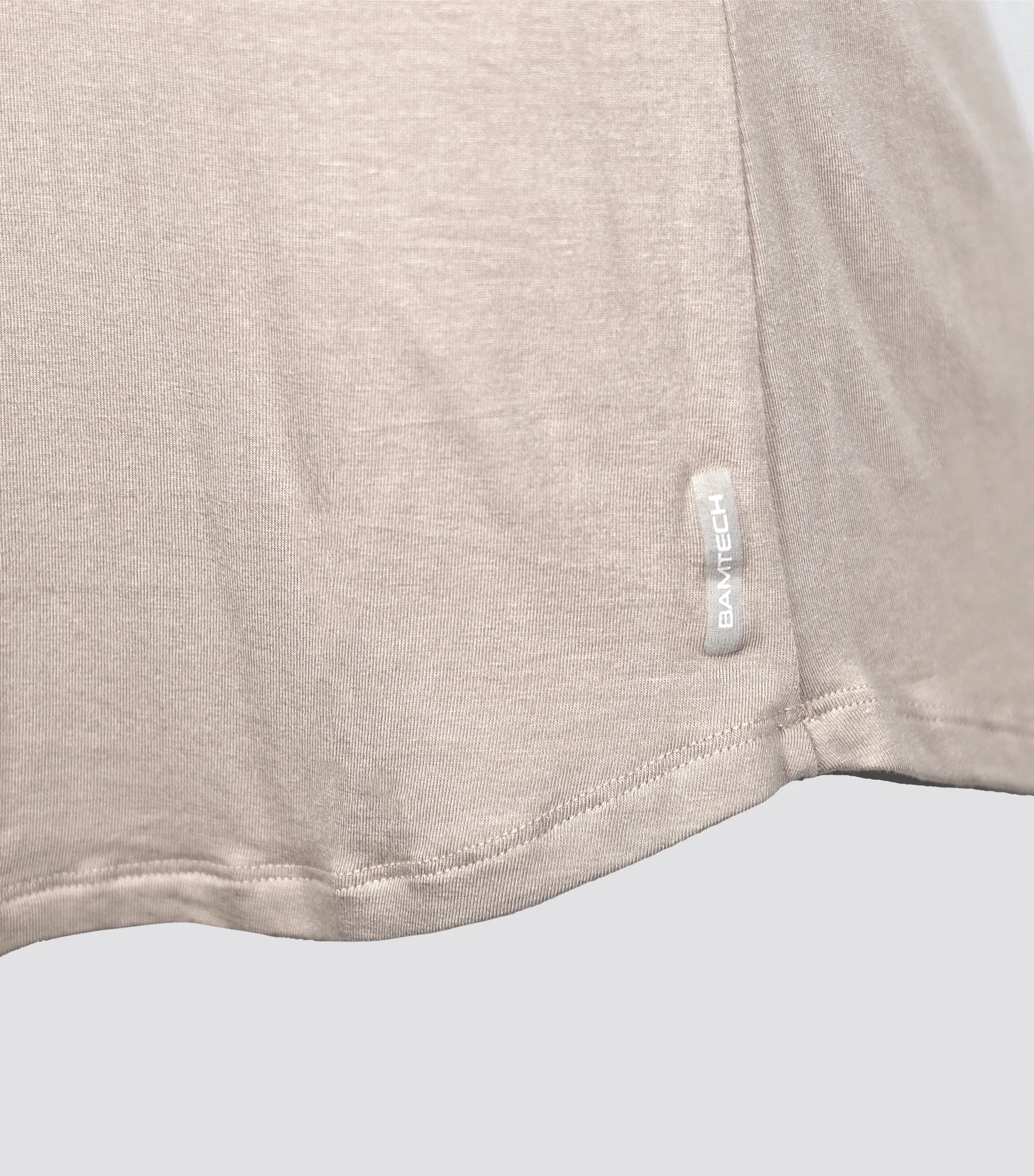 Bamboo Swift Curve-Hem T-Shirt - Heather Grey