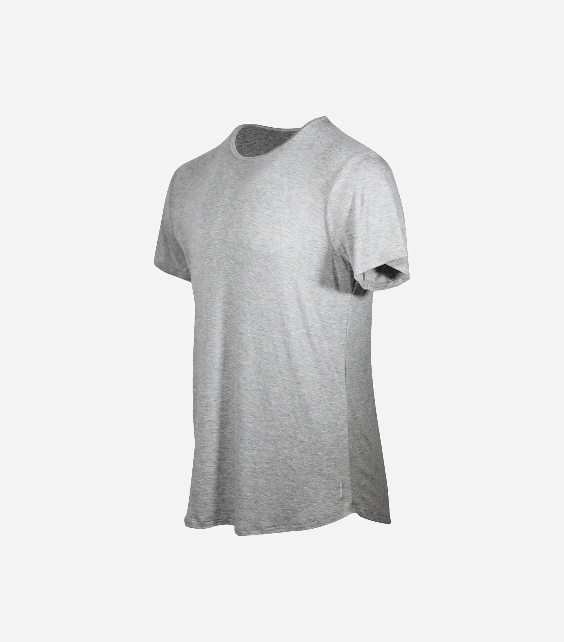 Bamboo Swift Curve-Hem T-Shirt - Heather Grey