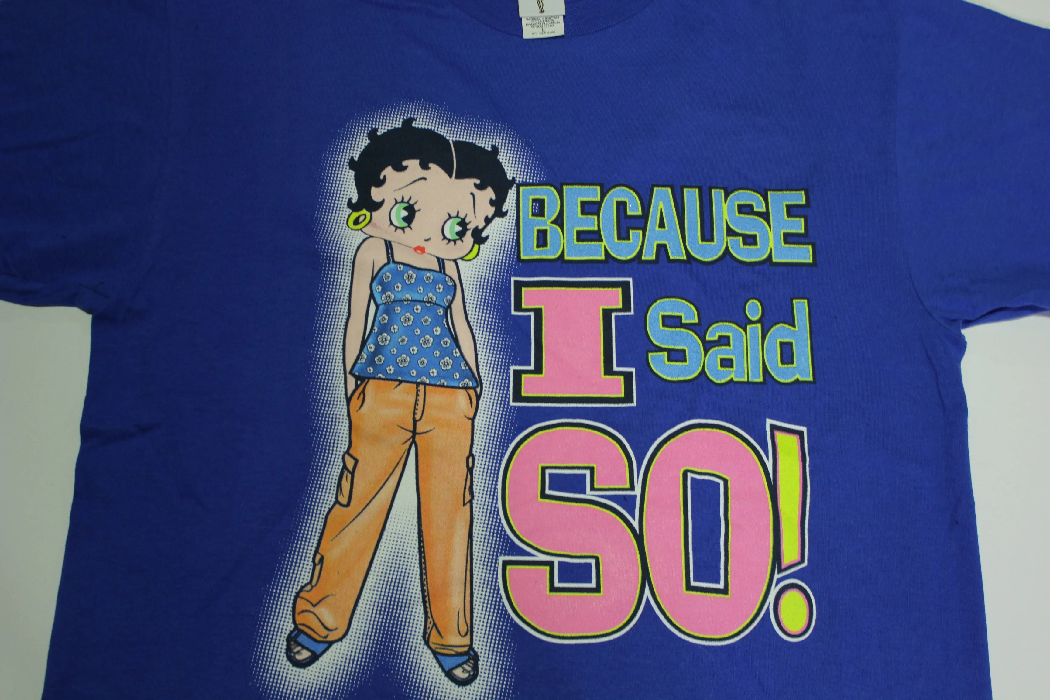 Betty Boop Vintage 2000 Because I Said So Y2K King Features Syndicate T-Shirt