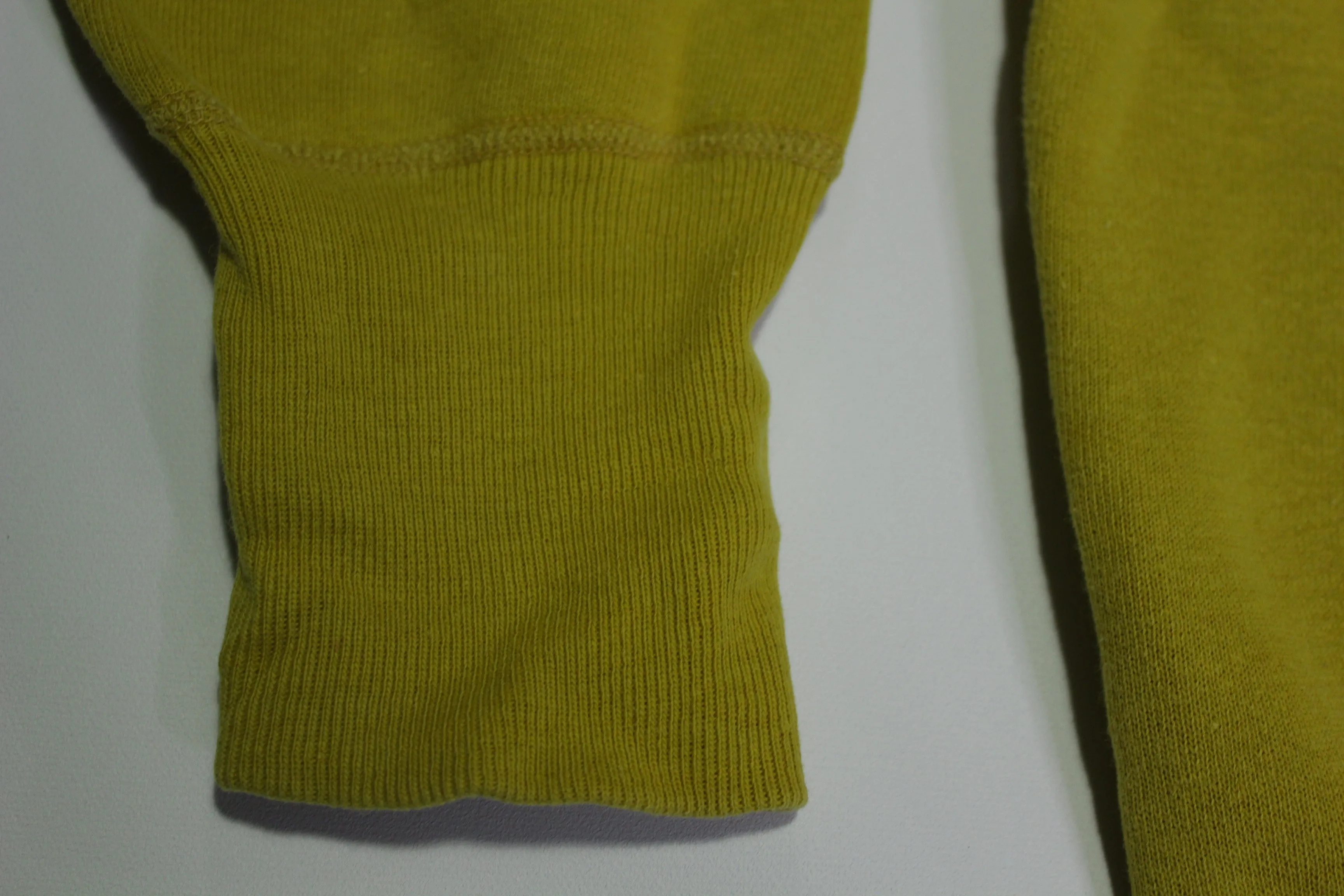 Blank Yellow 60's Vintage Gusset Chain Stitched Crewneck Sweatshirt