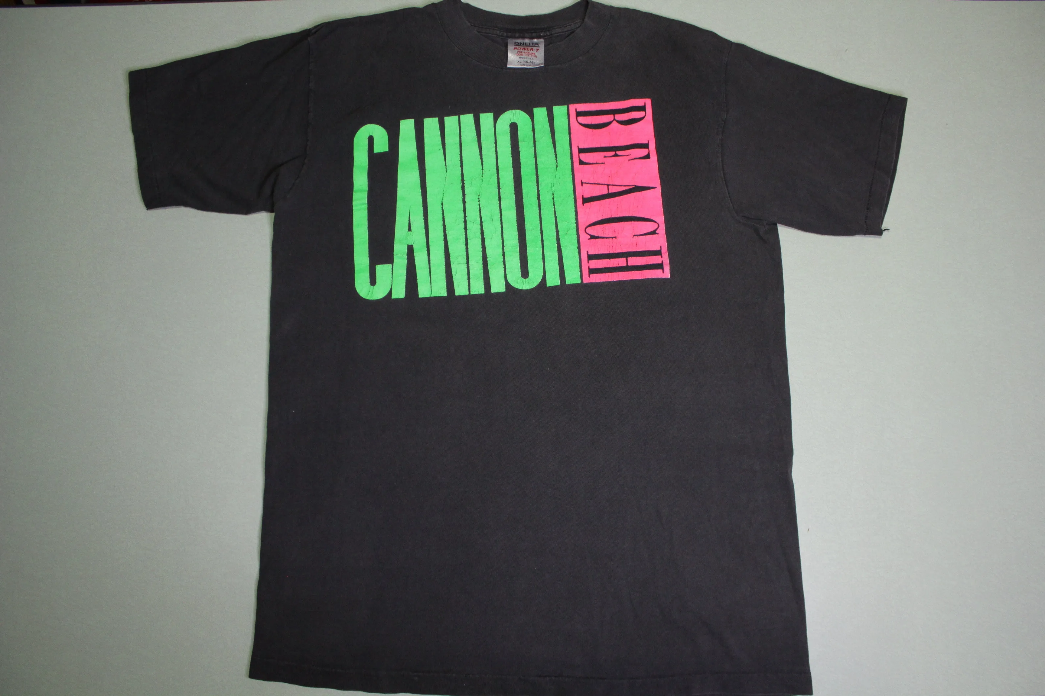 Canon Beach Vintage 80's Oneita Power-T USA Single Stitch Tourist Vacation T-Shirt