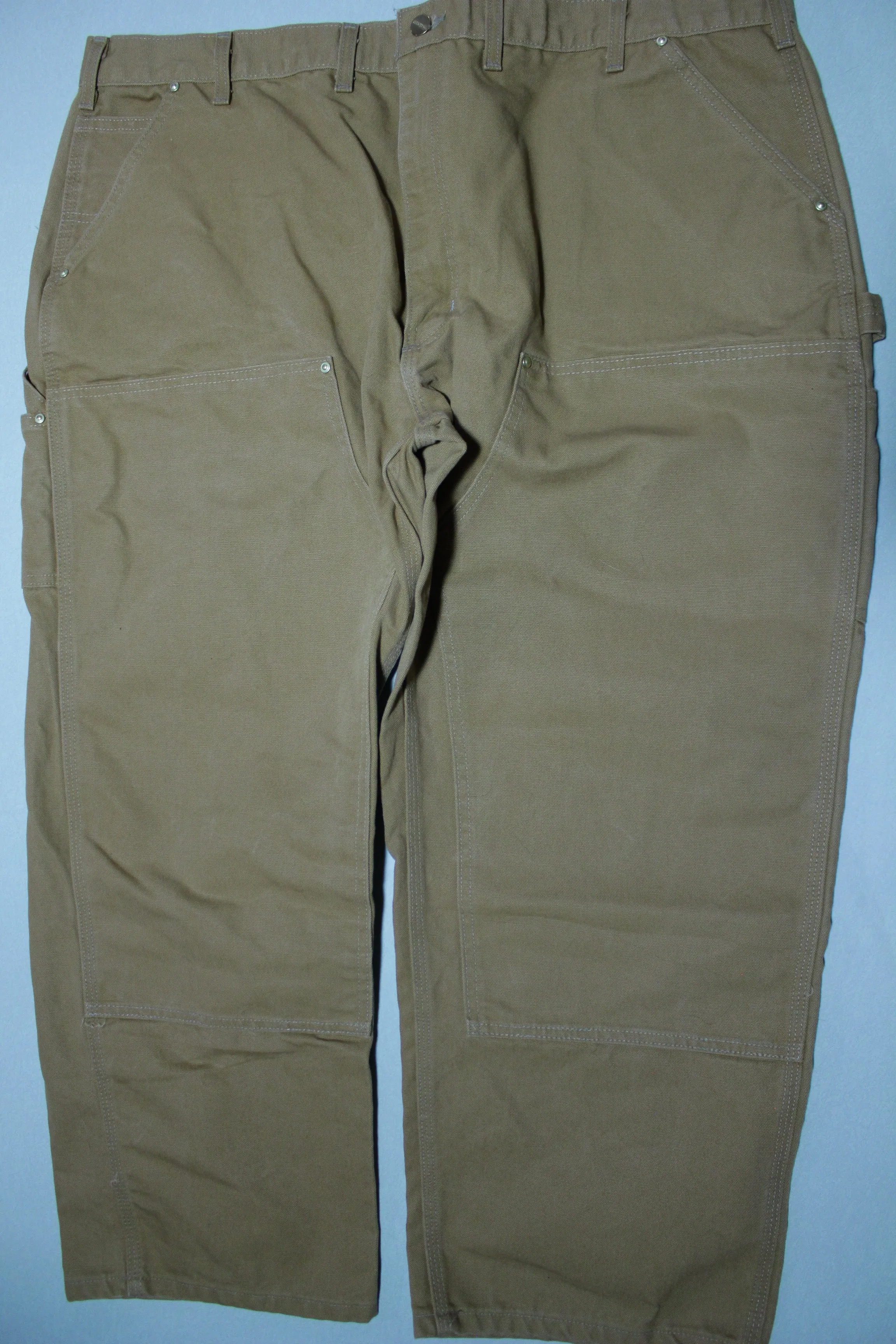 Carhartt B01 BRN Washed Duck Work Double Knee Front Pants