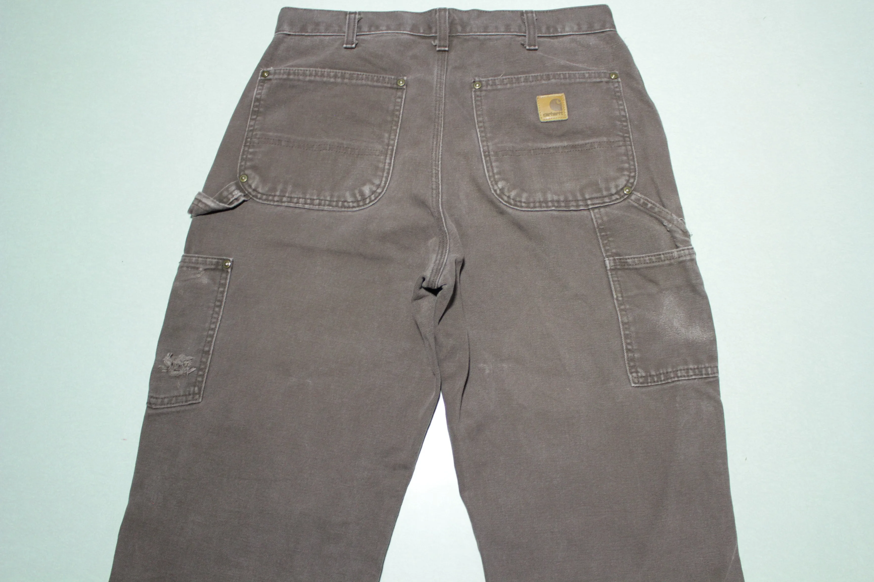 Carhartt B136 DKB Dark Brown Double Knee Construction Work Pants