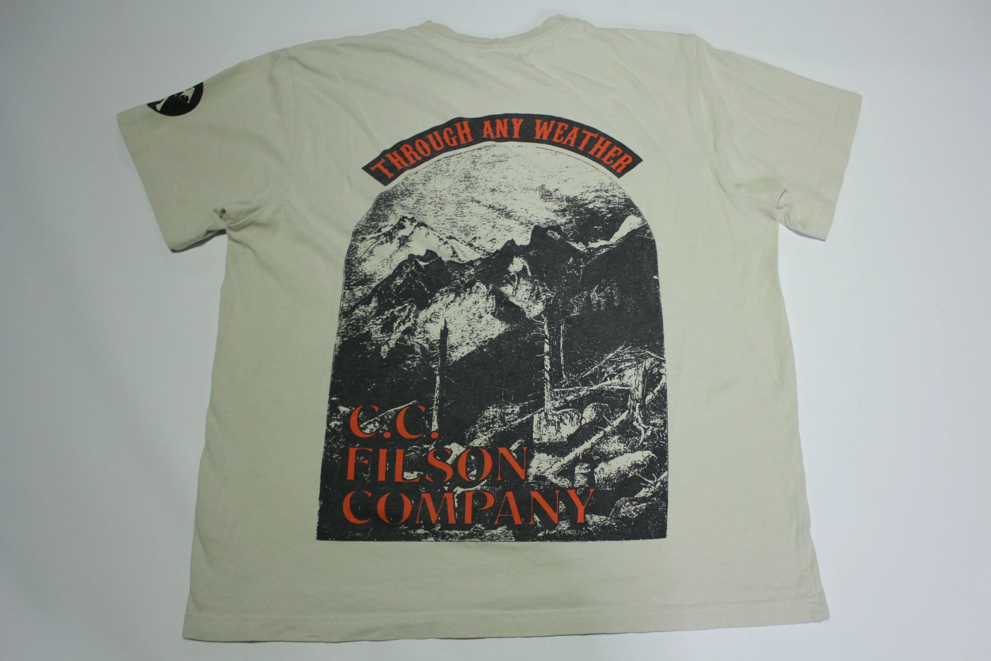 C.C. Filson Company Through Any Weather Big Graphic Made in USA T-Shirt