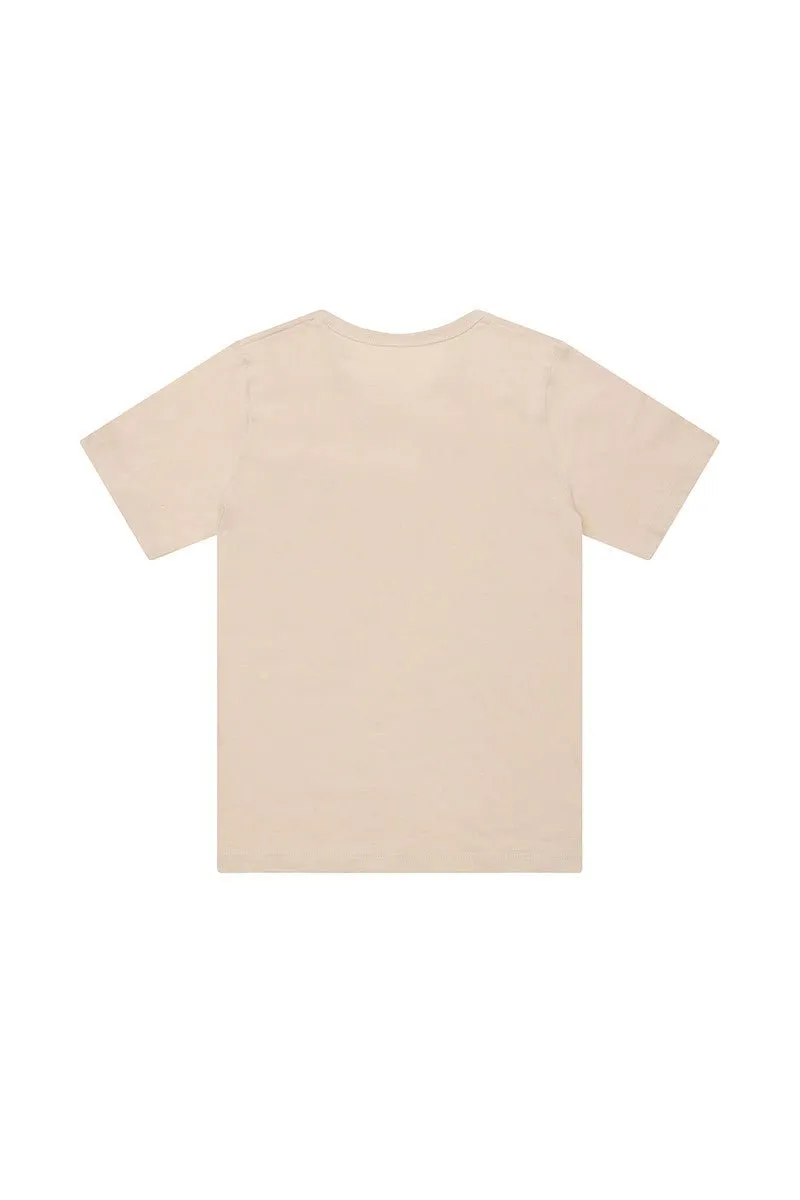 CHAMPON JUNIOR GRAPHIC BEIGE TEE