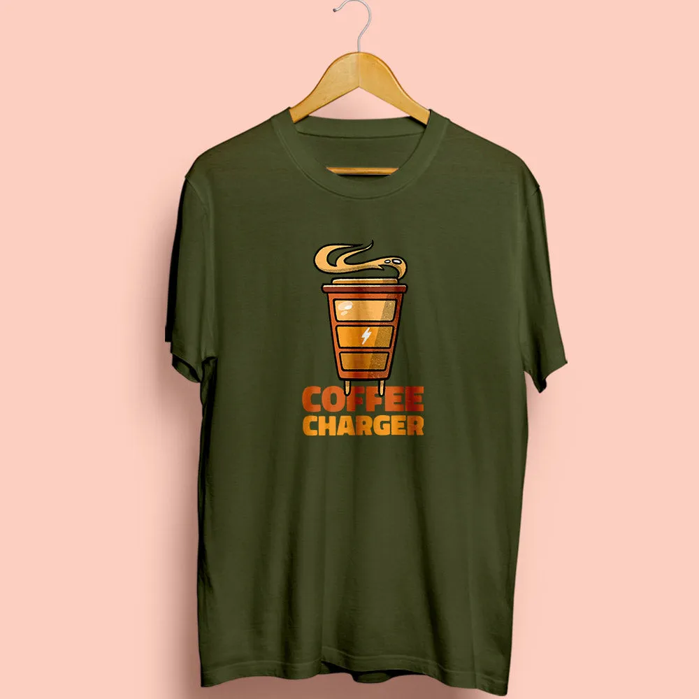 Coffee Charger Half Sleeve T-Shirt