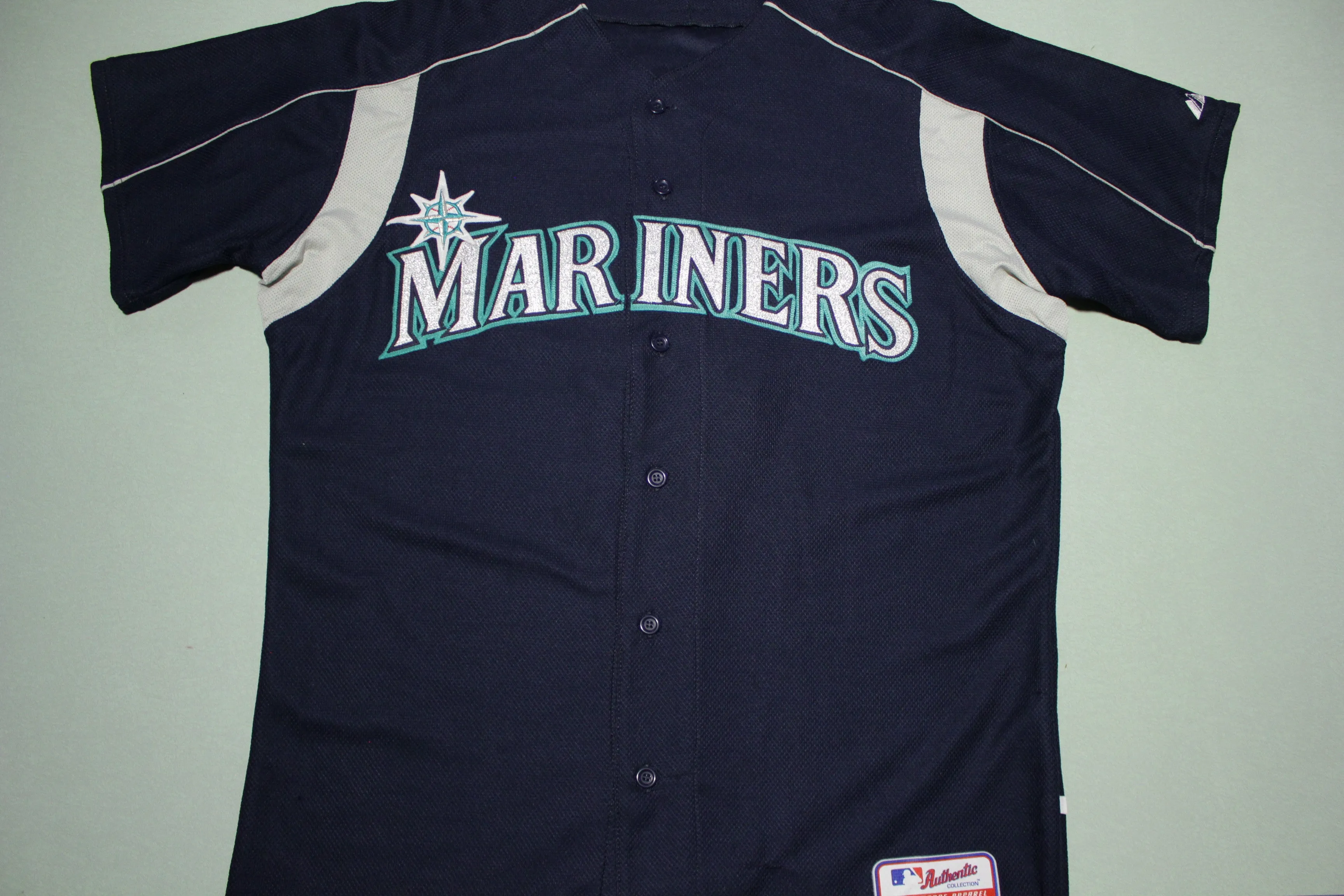 Dan Wilson Vintage Seattle Mariners 6 Majestic Authentic Collection Baseball Jersey