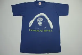 First Federal Bank Ape Orangatang Vintage 90's Jerzees Single Stitch T-Shirt