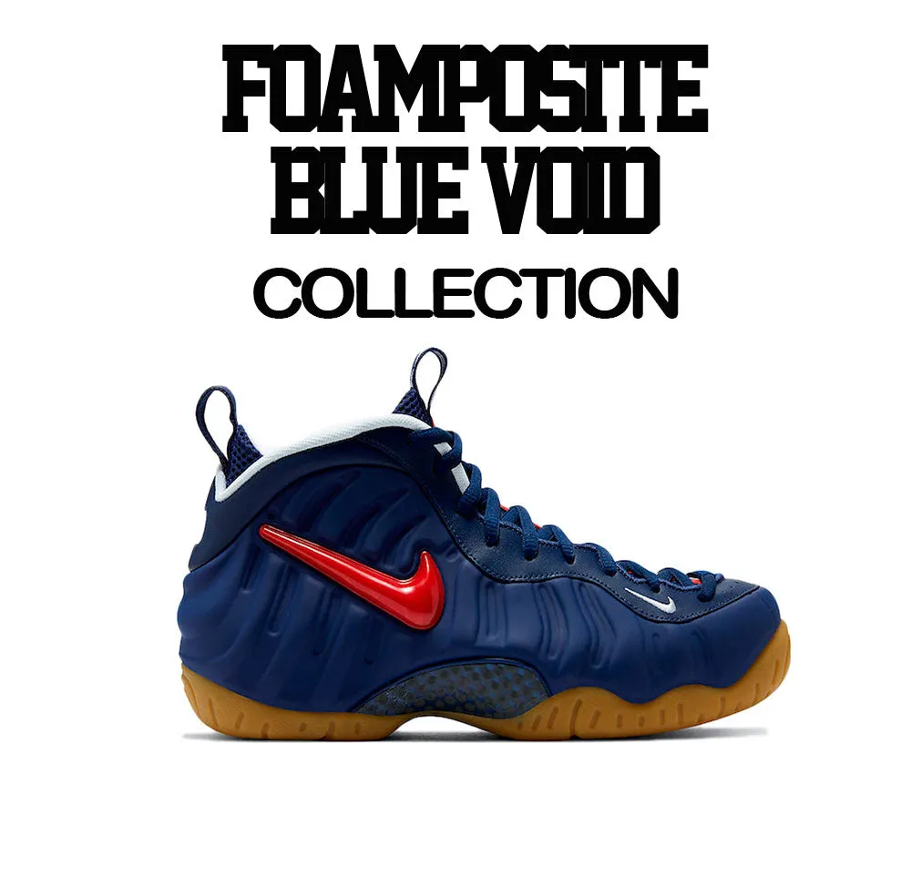 Foamposite Blue Void Shirt - Sold Separately - Red