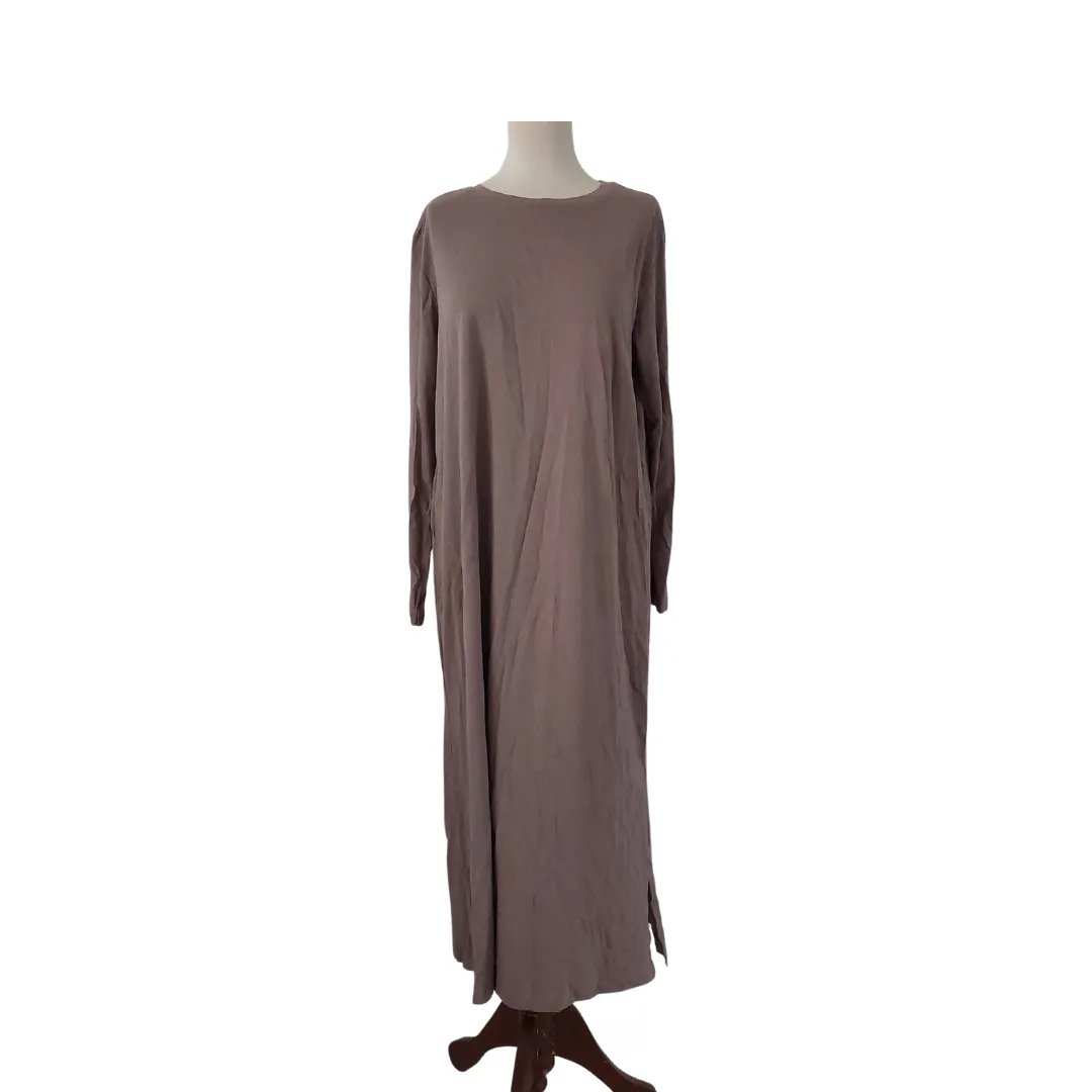 H&M Taupe T-shirt Long Dress | Pre Loved |