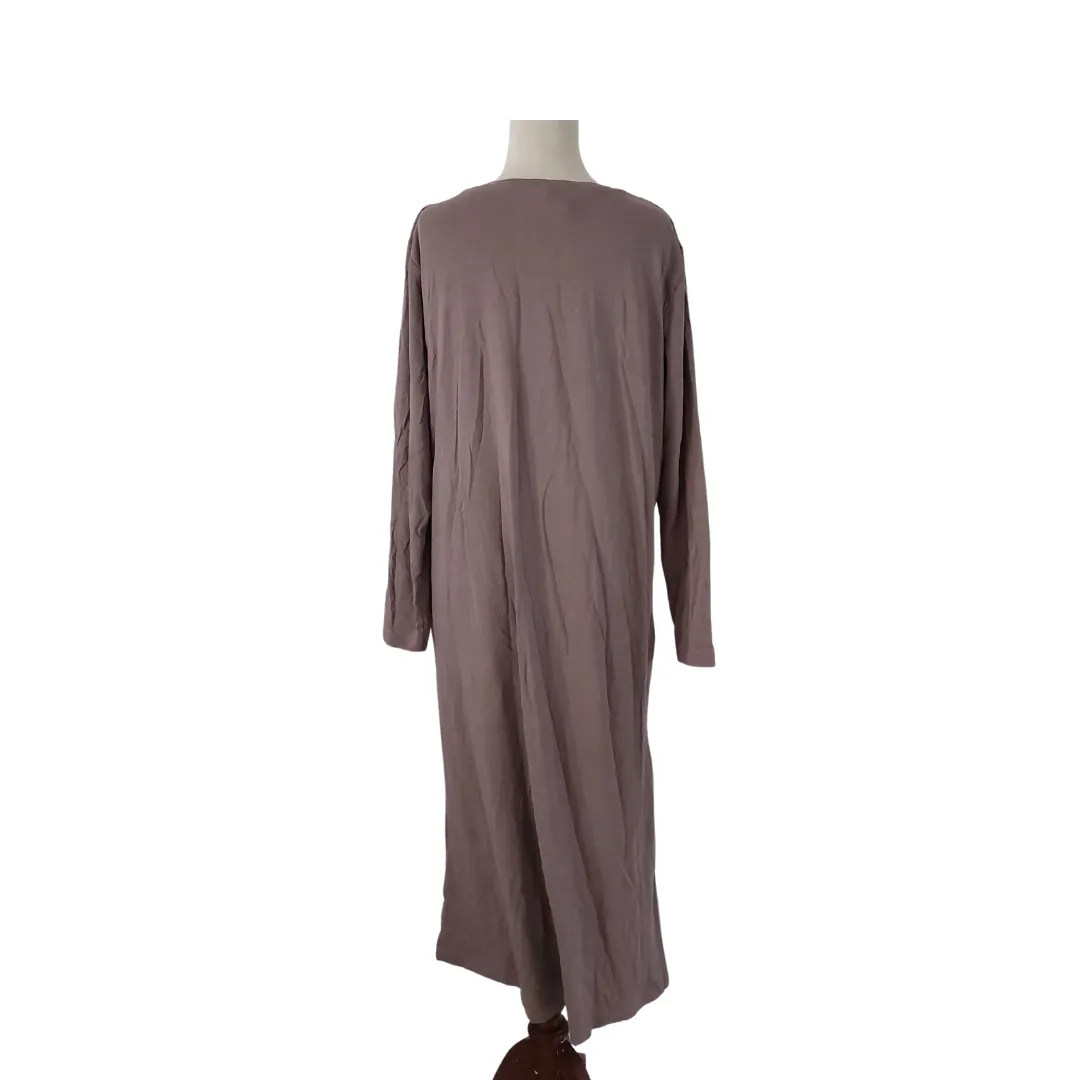 H&M Taupe T-shirt Long Dress | Pre Loved |