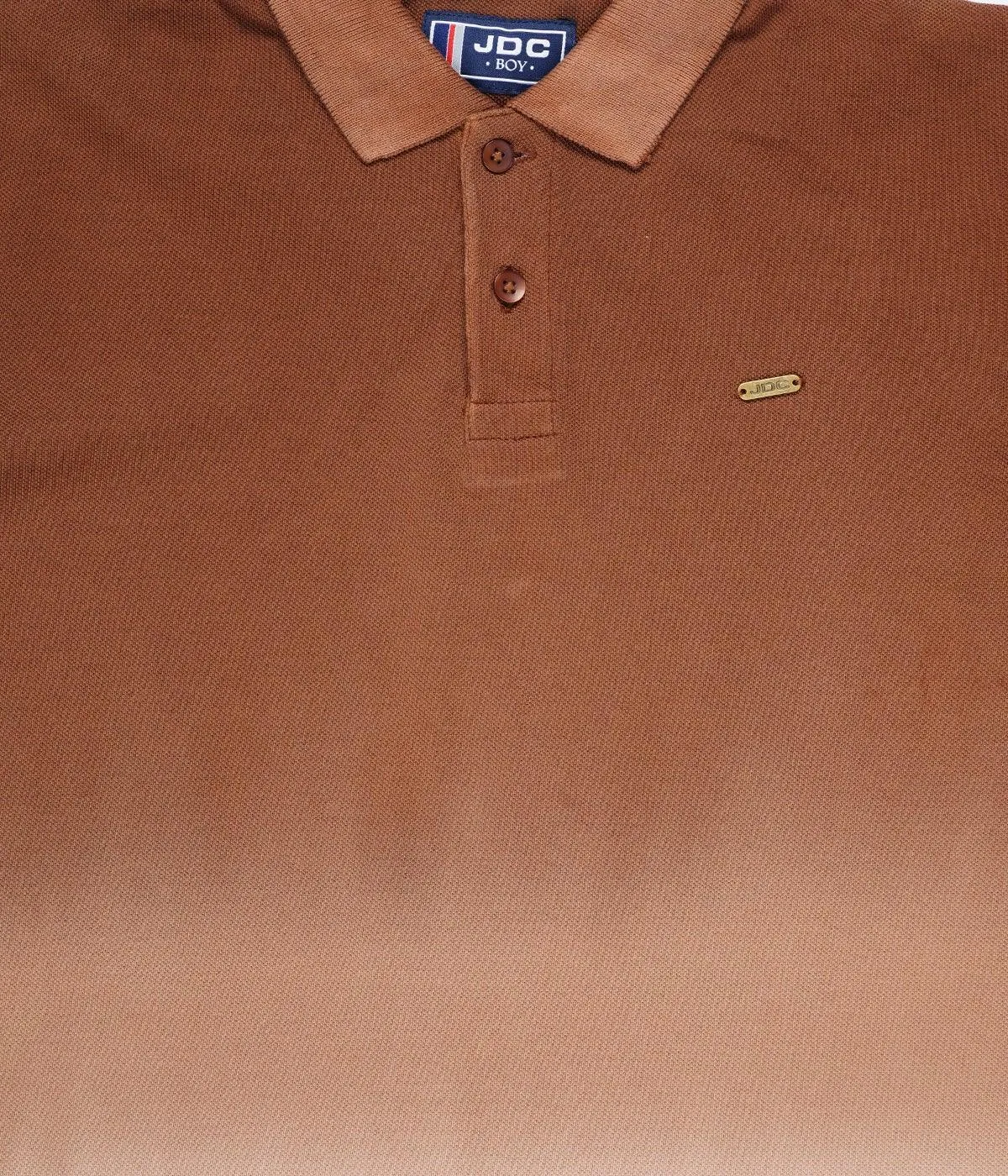 JDC Boy's Brown Solid T-Shirt