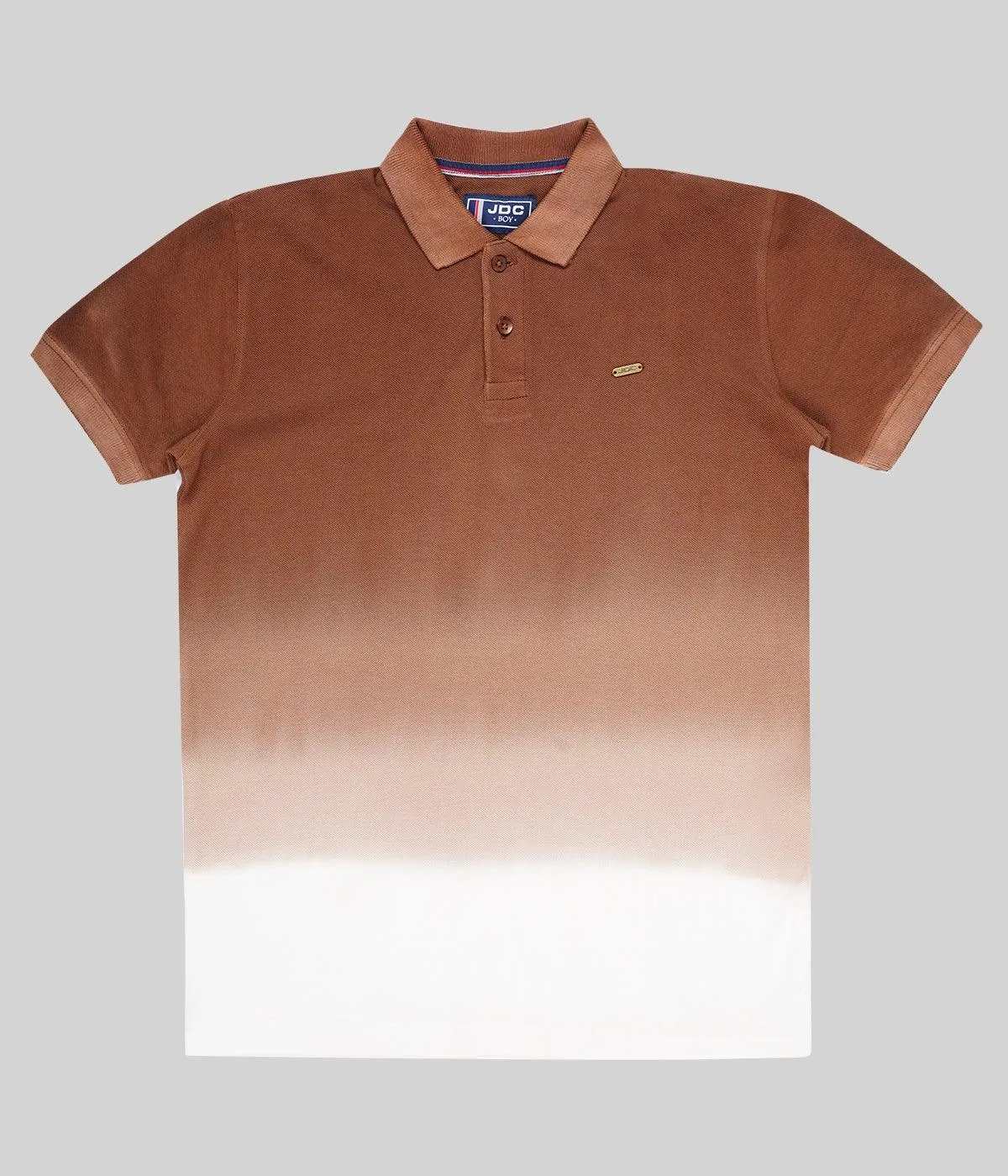 JDC Boy's Brown Solid T-Shirt