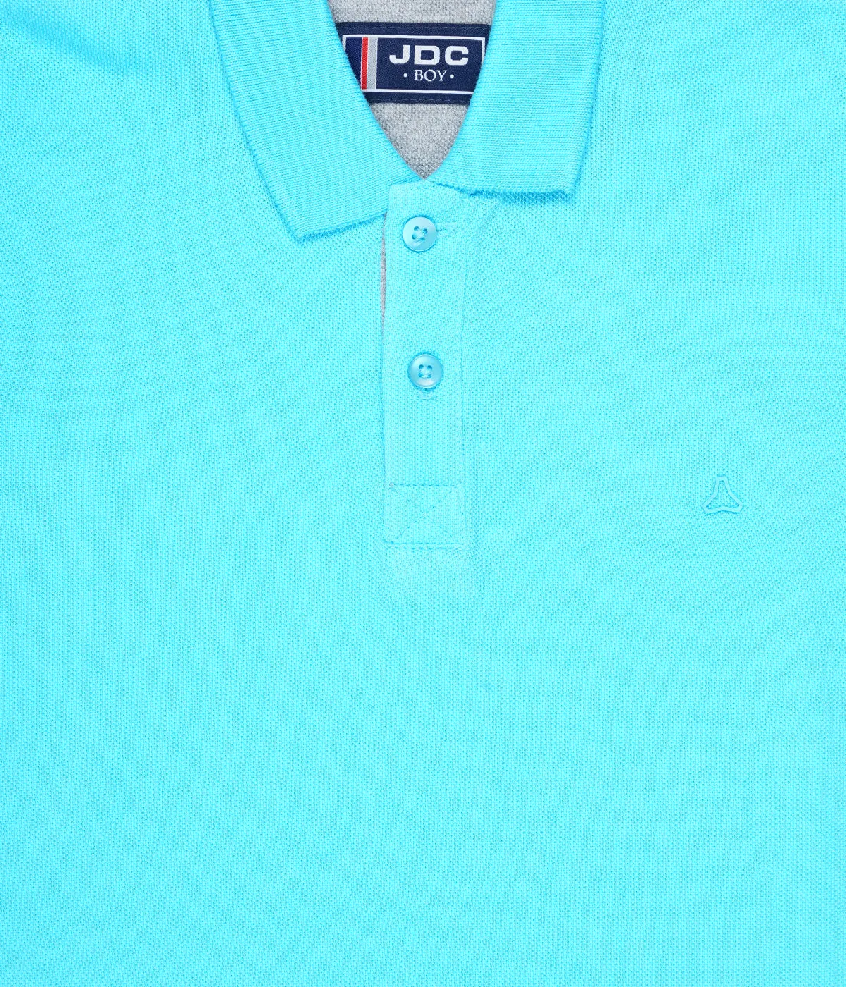 JDC Boy's Light Blue Solid T-Shirt