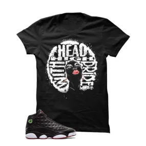 Jordan 13 Playoffs Black T Shirt (Head High)