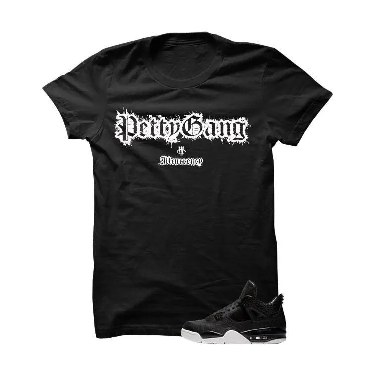 Jordan 4 Pinnacle Black Black T Shirt (Petty Gang)