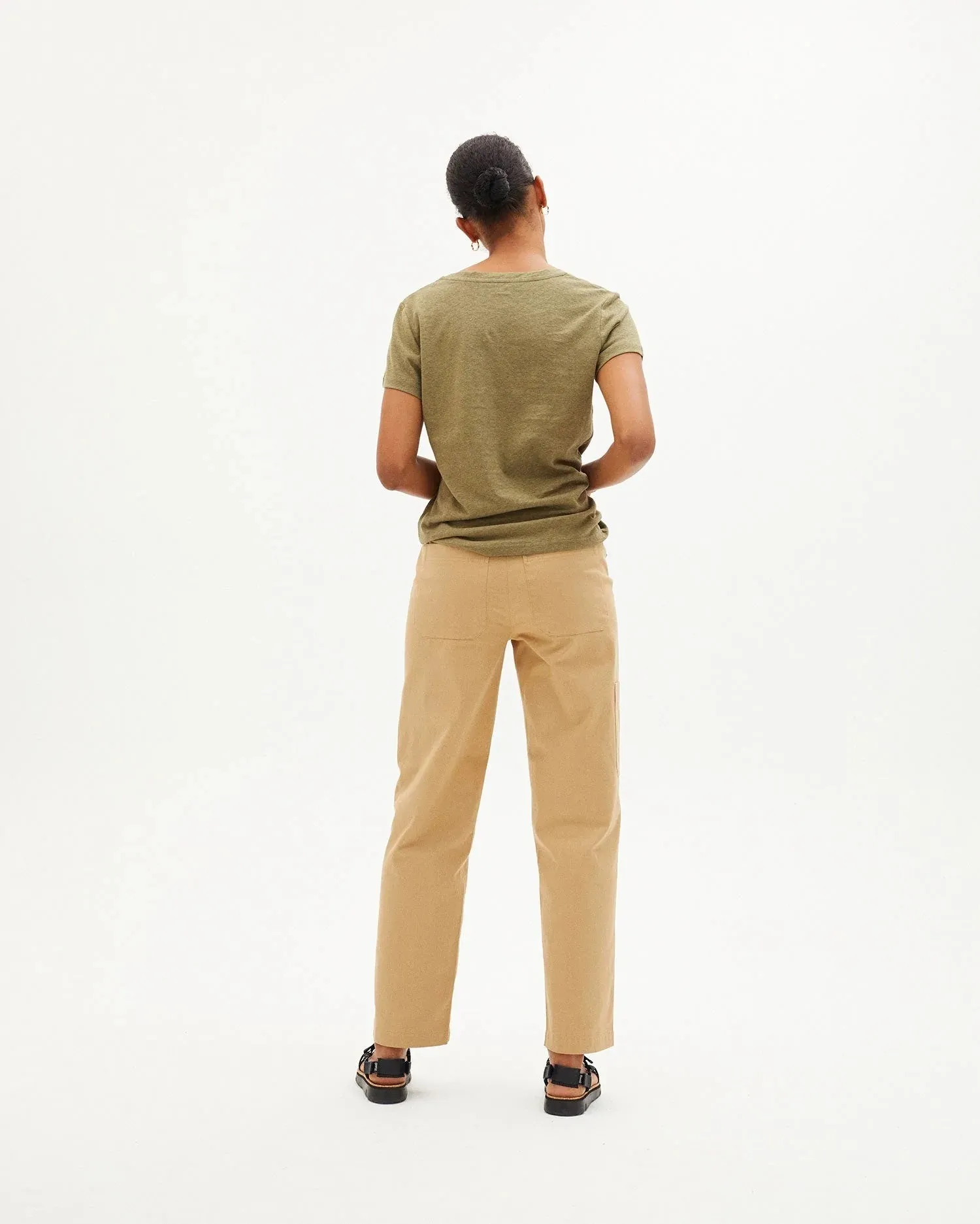 Khaki Hemp Regina T-Shirt