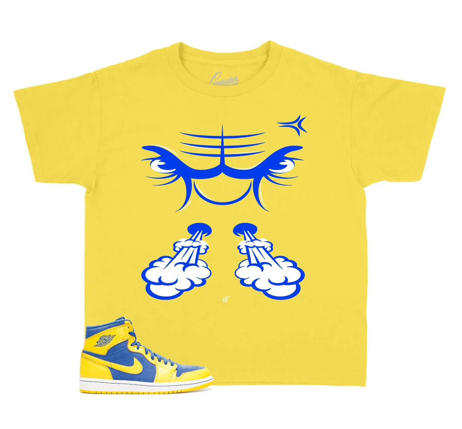 Kids Laney 1 Shirt - Raging Face - Yellow