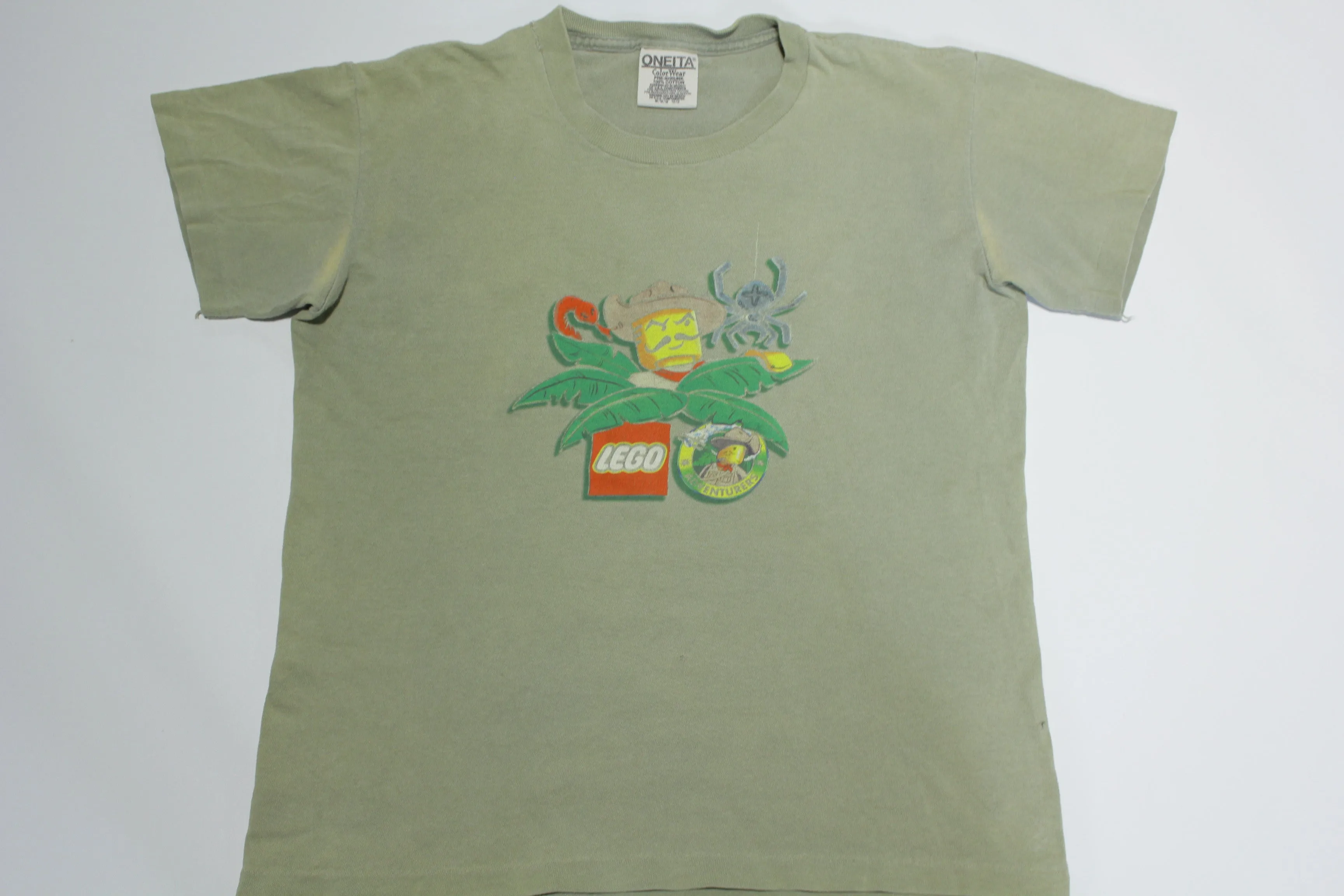 Lego Vintage 1998 Jungle Adventures w/ Johnny Thunder 90's Licensed Character T-Shirt