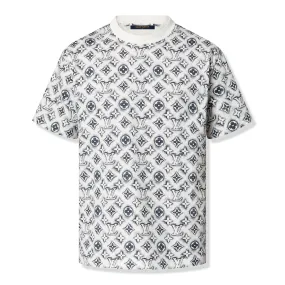 Louis Vuitton Monogram White Deep Black T Shirt