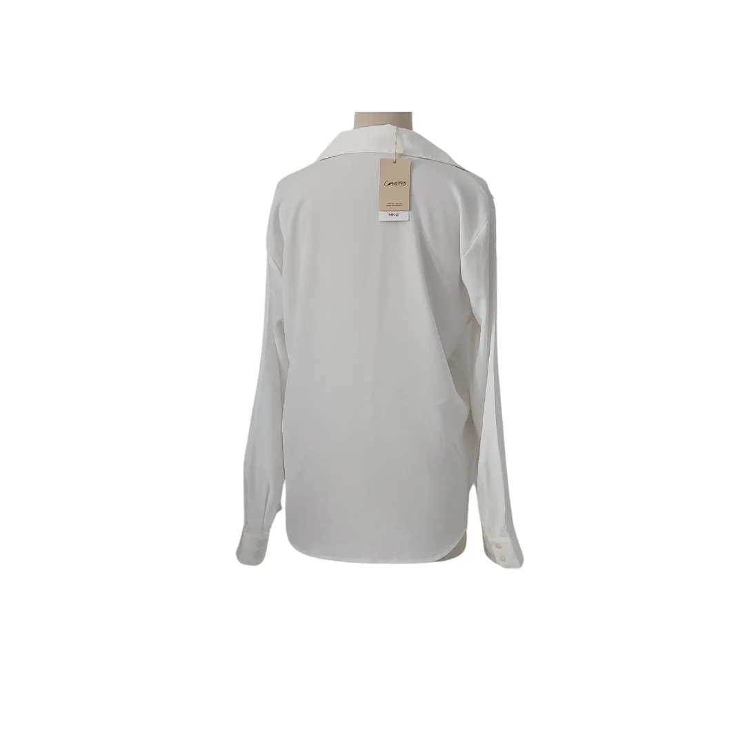 Mango White Collared Shirt | Brand New |