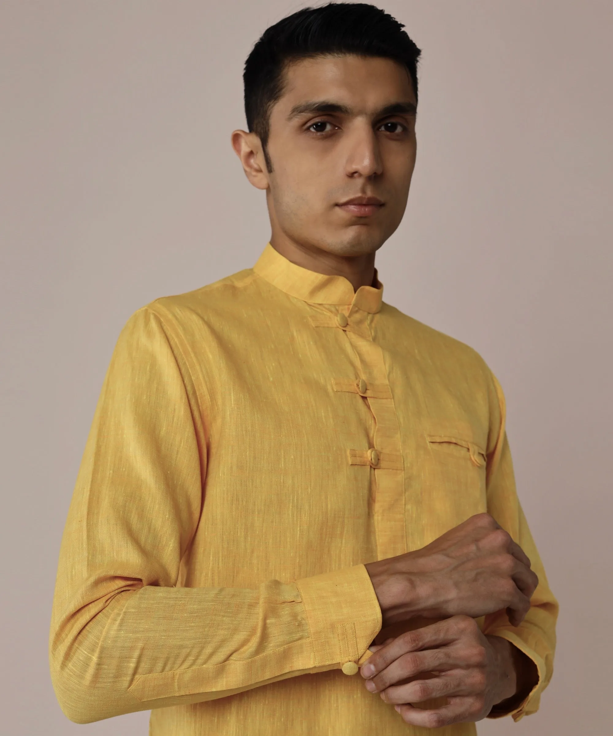 Marigold Yellow Popover Shirt