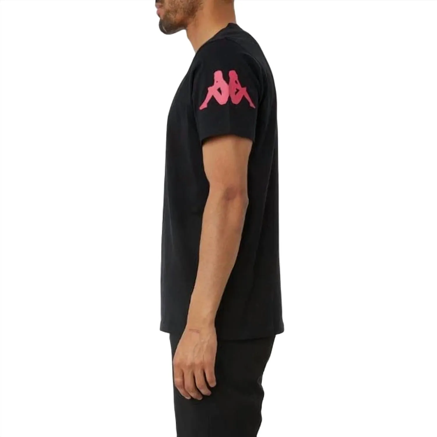 Men's Authentic Paroo T-Shirt In Black/fuchsia-Blue/yellow