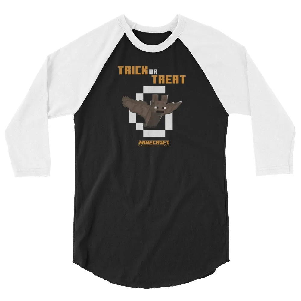 Minecraft Bat Trick or Treat Raglan T-Shirt