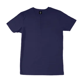 Navy Blue Henley T-Shirt