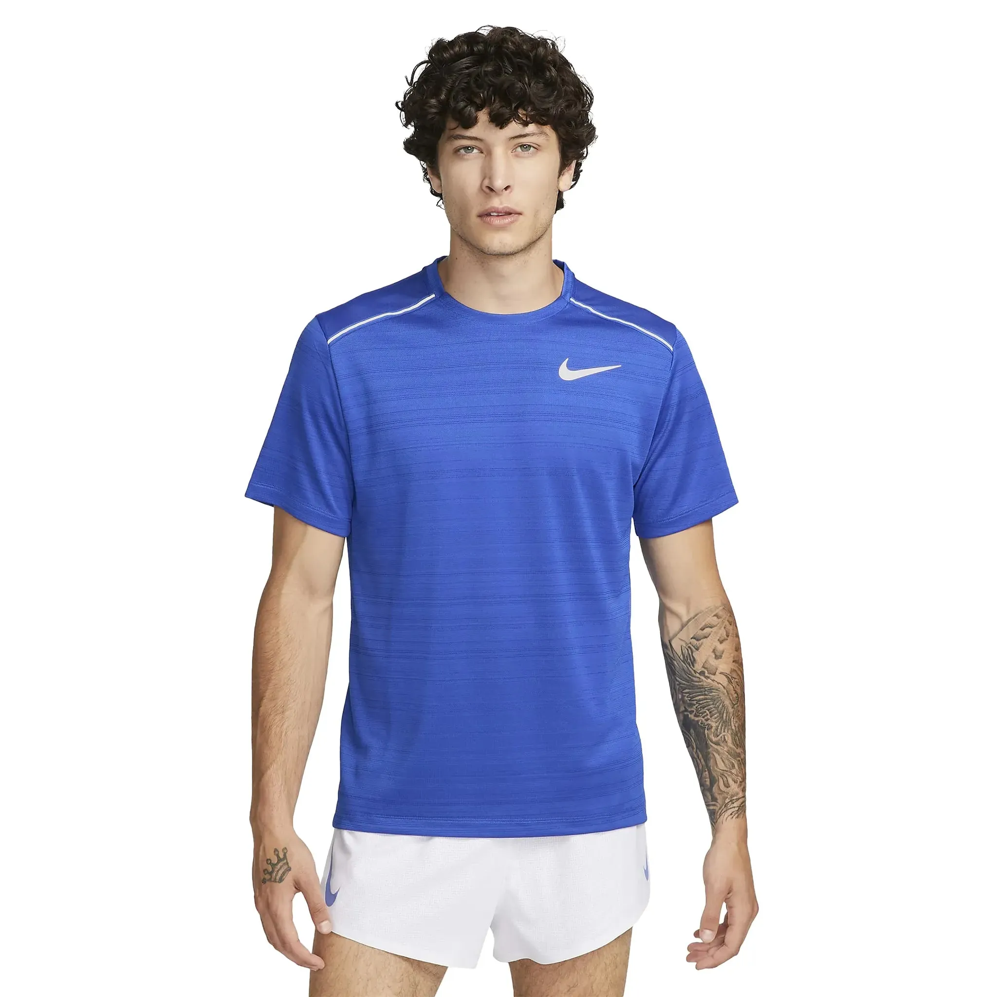 Nike Dri-FIT 1.0 Blue Miler Running T Shirt