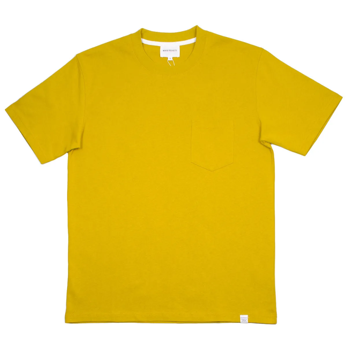 Norse Projects - Johannes Pocket T-shirt - Montpellier Yellow