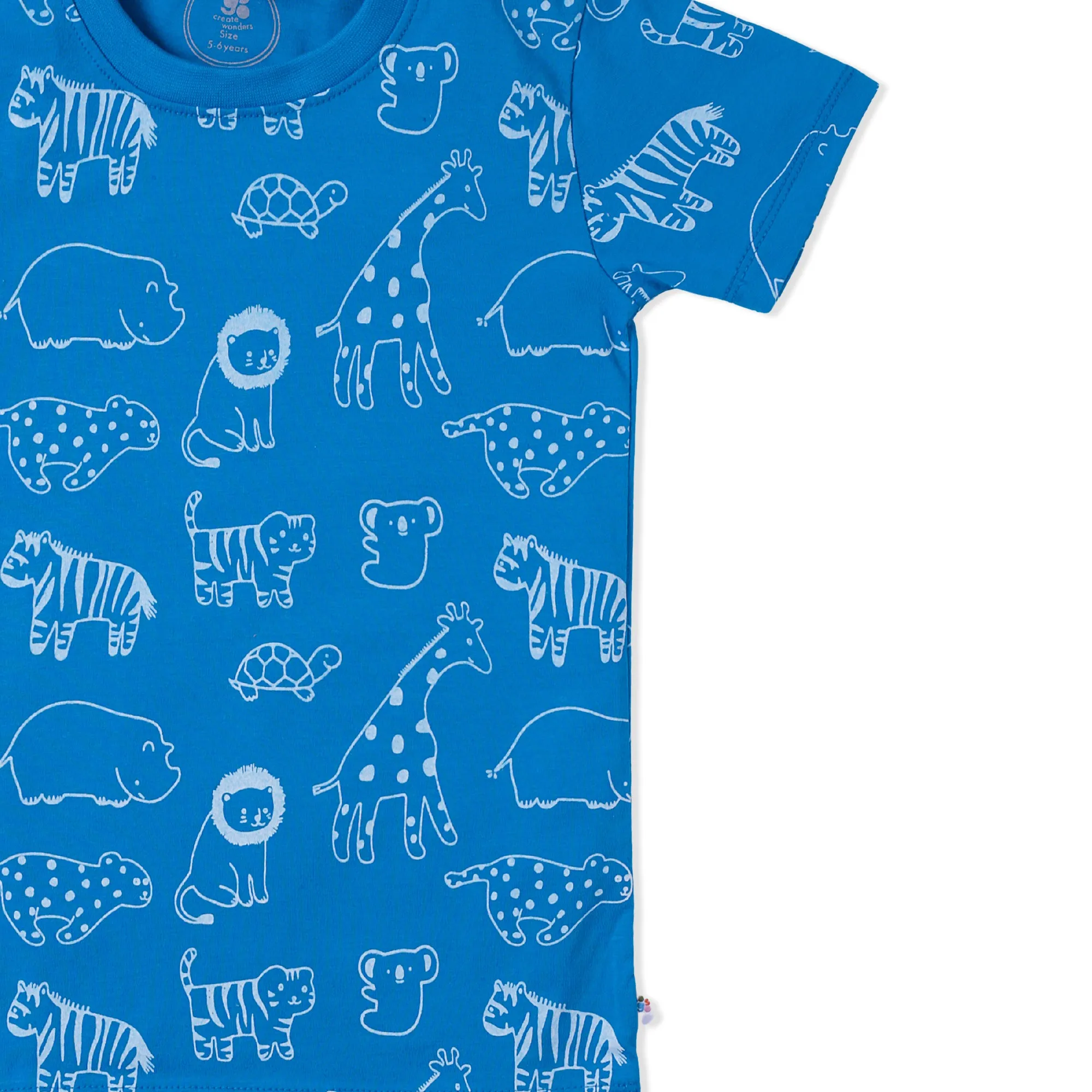 Ocean Blue Animal T-Shirt