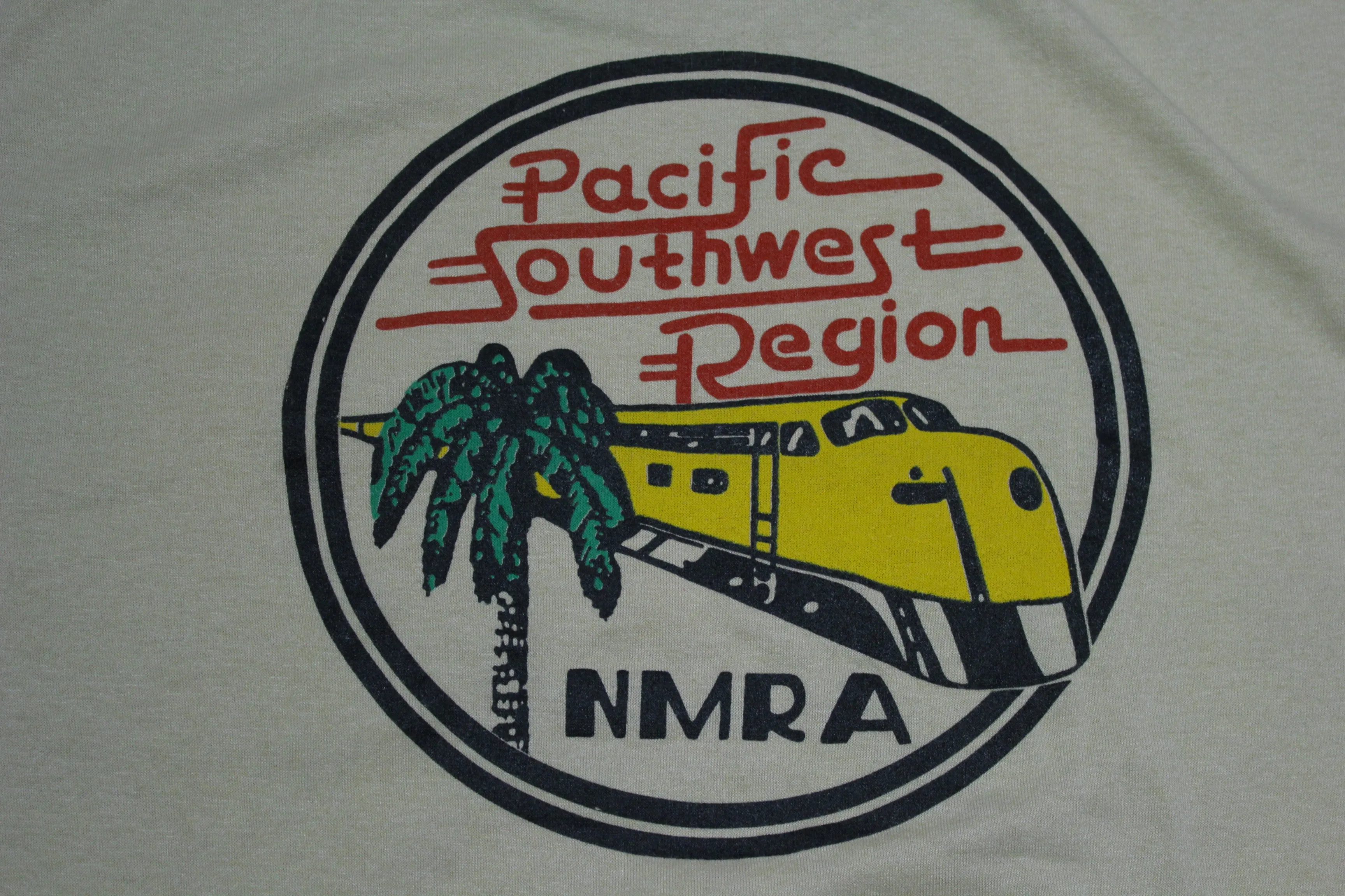 Pacific Southwest Region NMRA Arizona Division Vintage 90's Railroad Train T-Shirt