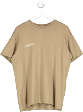 PANGAIA Brown Midweight T Shirt UK M