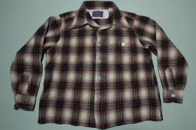 Pendleton 70s 80s Lodge Flannel Crop Lumberjack Button Up Shirt