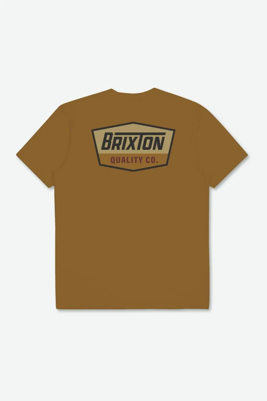 Regal S/S Standard Tee - Golden Brown/Washed Black