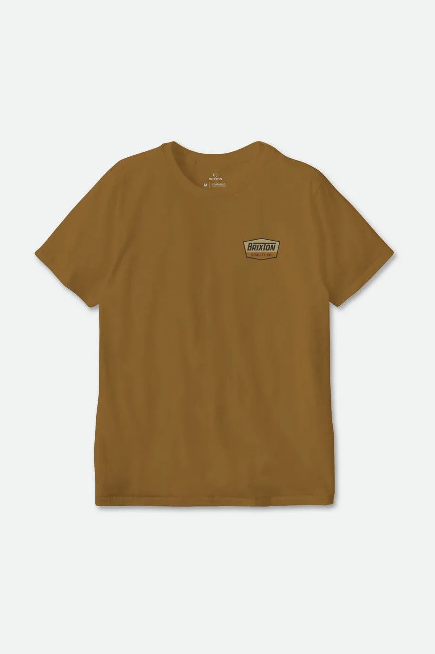 Regal S/S Standard Tee - Golden Brown/Washed Black