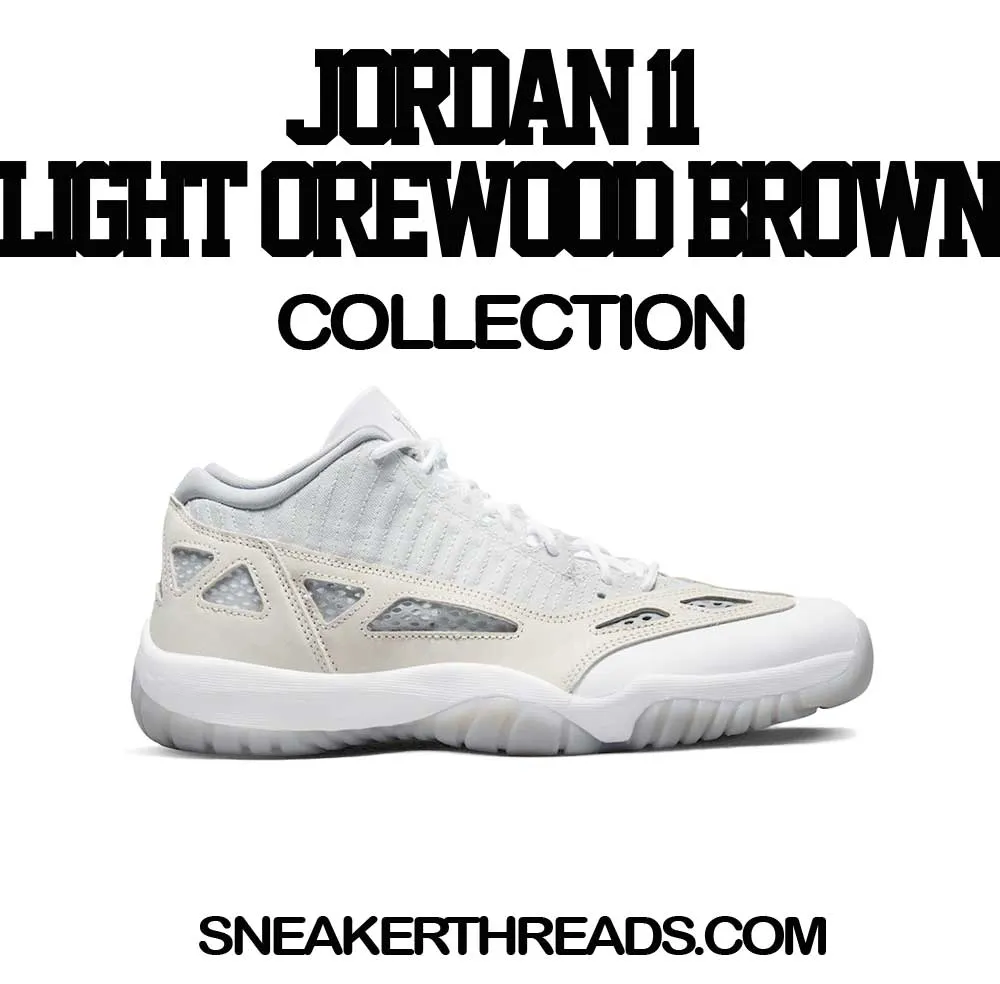 Retro 11 IE Orewood Brown Shirt - Finesse - White