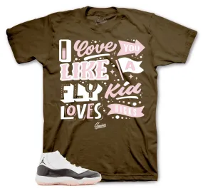 Retro 11 Neapolitan Shirt - Love Kicks - Brown