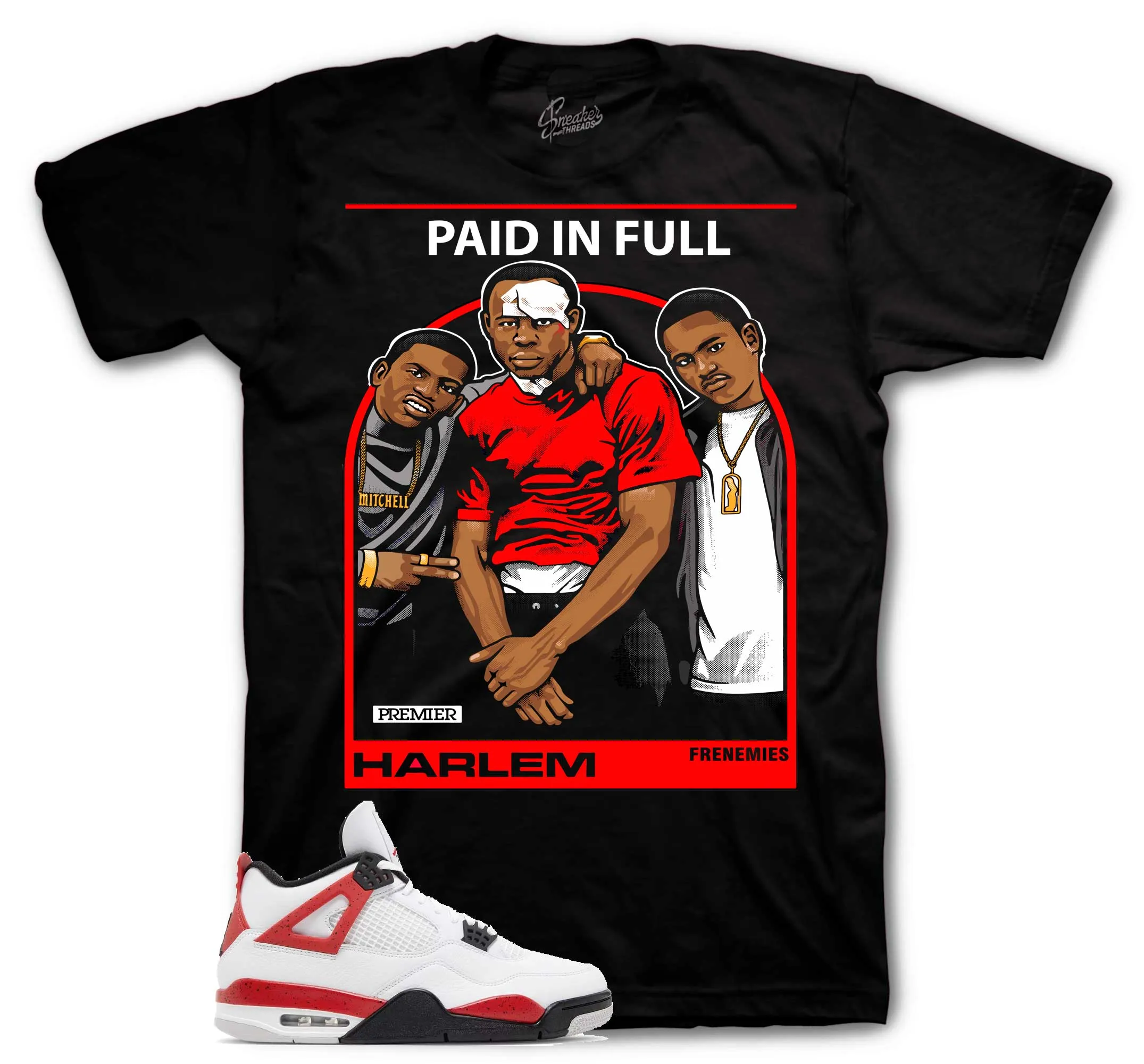 Retro 4 Red Cement Frenemies Shirt