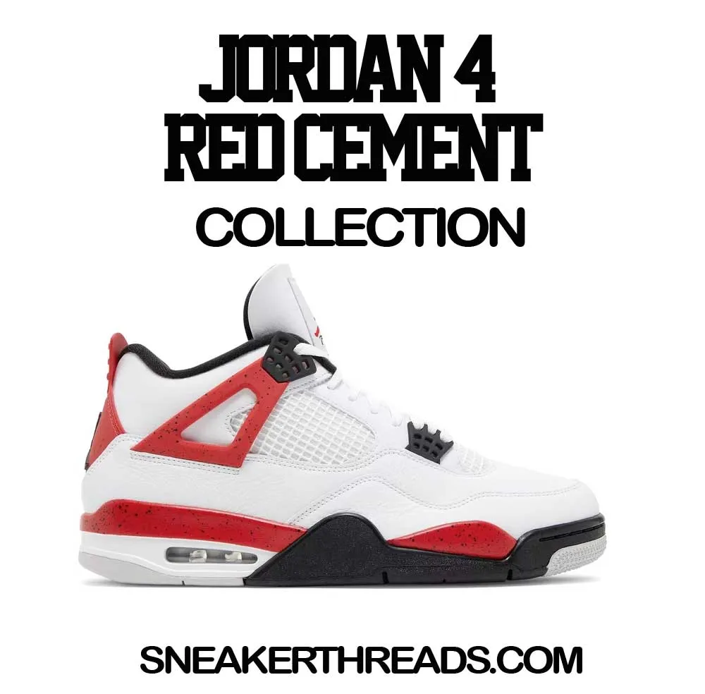 Retro 4 Red Cement Love Kicks Shirt