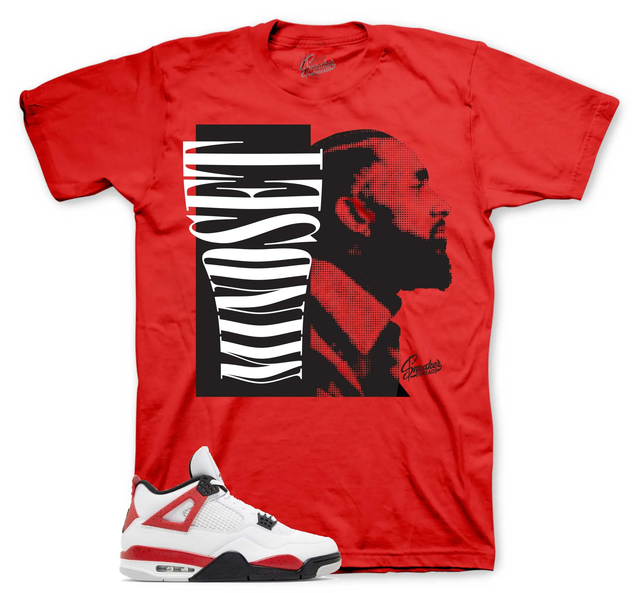 Retro 4 Red Cement Mindset Shirt