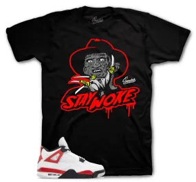 Retro 4 Red Cement Stay Woke Shirt