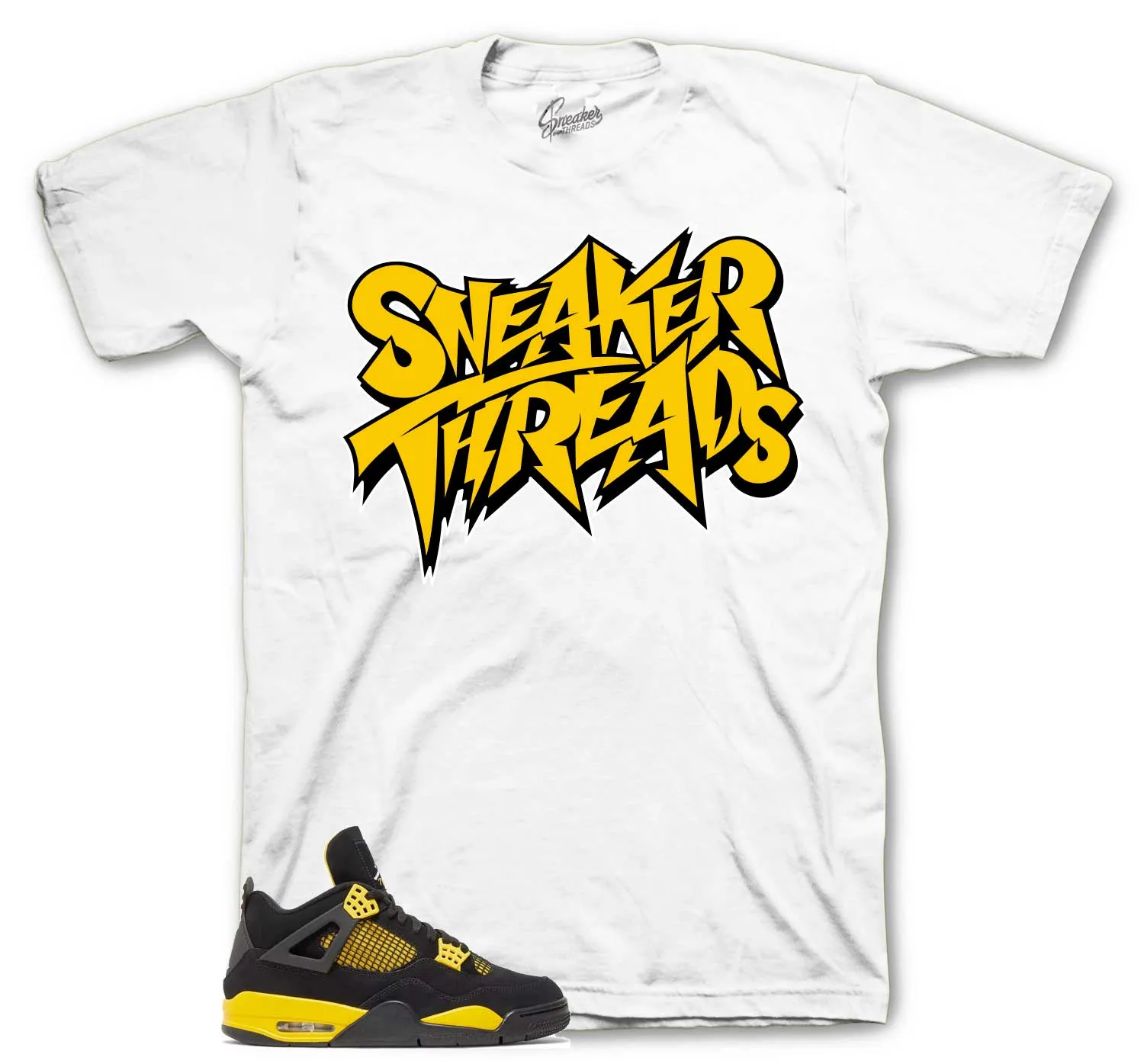 Retro 4 Yellow Thunder Shirt - ST Bolt