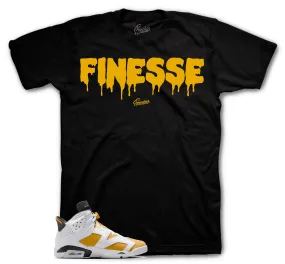 Retro 6 Yellow Ochre Finesse Shirt